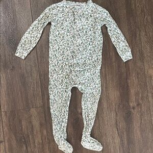 Magnetic Me Green and White Kids Pajama Footies